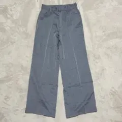 GRL Mサイズ センタープレスストレートパンツ グレー Mサイズ
