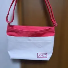 「美品」Kitamina ショルダーバッグ 赤クリームのサムネイル