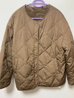 キルティングジャケット ボア