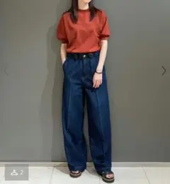 【美品】セオリーリュクス クロップドニット
