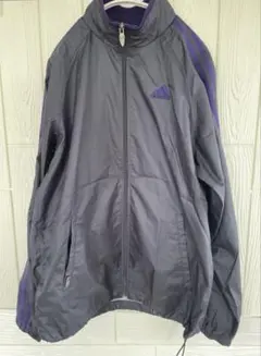 【美品】アディダス clima365 トラックジャケット グレー×紫 Mサイズ