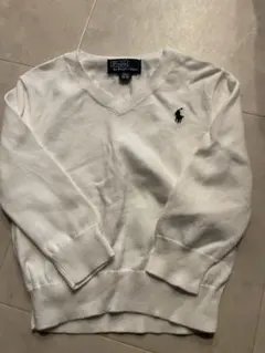 ラルフローレン　白ニット　綿100%
