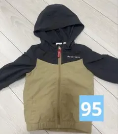 CONVERSE フード付きジャケット ネイビー/ベージュ　95