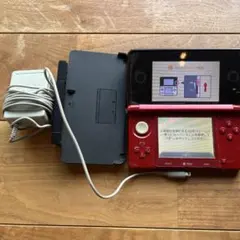 3DS本体 レッド 充電器付き