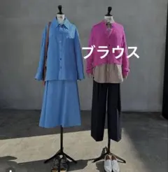 ブラミンク チェックブラウス 36のサムネイル