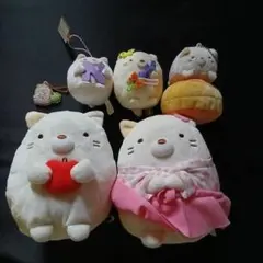 すみっコぐらし　ねこ　ぬいぐるみ　まとめ売り　美品セット