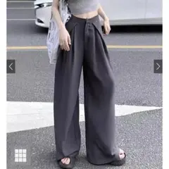 GRL グレイル　タックワイドパンツ[ks007] Ssizeのサムネイル
