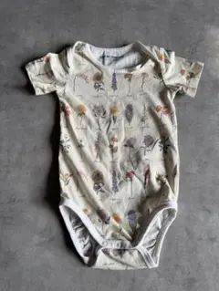 sleep no more 花柄半袖ロンパース 70-80cm