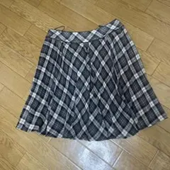 BURBERRY チェック柄 フレアスカート 36 BLUELABEL