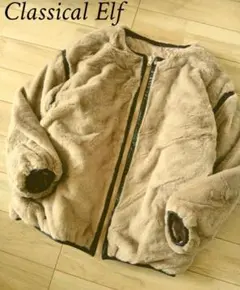 キルティング フリースジャケット