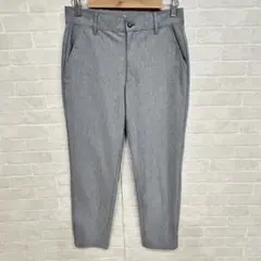 美品　ikka グレー スラックスパンツ　メンズ　ストレッチのサムネイル