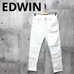 2026年最新】EDWIN デニムカラー：ホワイト メンズ スキニーデニムの 