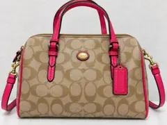 COACH シグネチャー 2way ミニボストンバッグ
