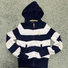 Ralph Lauren ニットパーカー140cm ネイビー✖️ホワイト　ボーダー