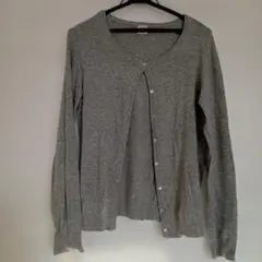 C.L.N グレー 長袖カーディガン