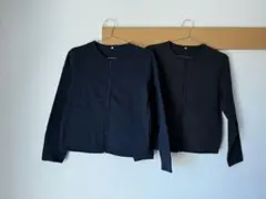 無印ノーカラージャケット ジップアップ