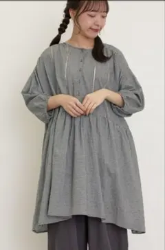 美品＊サマンサモスモス＊はしごレースふんわりチュニック