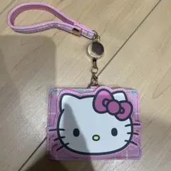 Hello Kitty パスケース 定期入れ リール付
