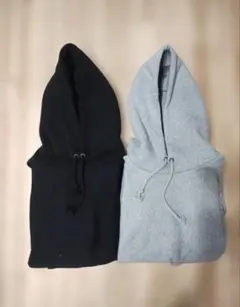 【バラ売りOK】GU ヘビーウェイトスウェットパーカーXS 2色セット