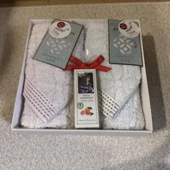 UCHINO 今治フェイスタオルセット 2枚 ハンドクリーム付き ギフト