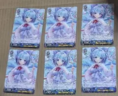 湖上の妖精チルノ SR3枚 R4枚 東方project ヴァイスシュヴァルツ 