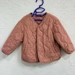 ユニクロ　キルティングピンクジャケット 100㎝