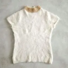 BODY DRESSING Deluxe アンゴラ素材混　ビジューニット　9号Mのサムネイル