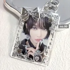 no.80 トレカケース　トレカキーホルダー　レジンデコ　y2k バレエコア
