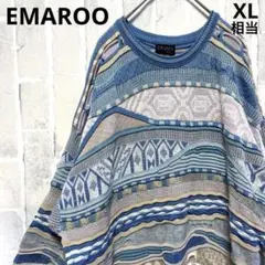 EMAROO AUSTRALIA 3Dニット ニット セーター 立体 編込みXL