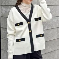 新品NOLLEY'S カットモチーフチュール生地2WAYCネックカーディガン
