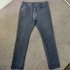 GUダークグレー スリムフィット デニムパンツLサイズ32