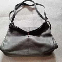 さらにお値下❗Takano made in japanグレー レザー ショルダー