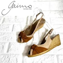 【美品】gaimo エスパドリーユ ストラップサンダル ジュートサンダル
