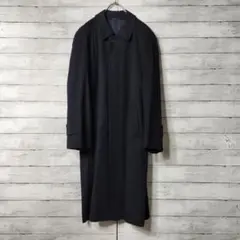 【最高級カシミヤ100%】 ステンカラーコート ロングコート 比翼仕立て