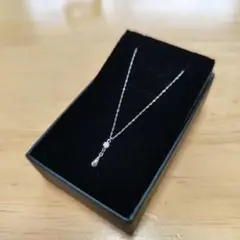 Pt850 プラチナダイヤモンド一粒0.06ctネックレス