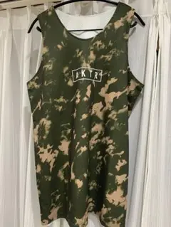 【美品】 AKTR リバーシブル 迷彩 メッシュ タンク ビブス バスケ