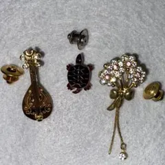 タイピン タイタックピン ピンバッジ 3点セット