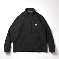 カーハート フリースジャケット XL ブラック グレー ジップジャケット
