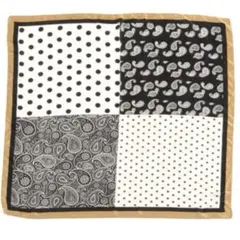 GLOBAL WORK シルクタッチ大判スカーフ　90×90