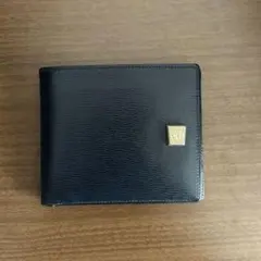christian dior 二つ折り財布　ネイビー