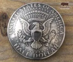 コンチョ　アメリカ　50セント　イーグル　ハーフダラー　30mm　コイン