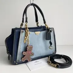 コーチ COACH ショルダーバッグ デニム ドリーマー 21 ほぼ新品