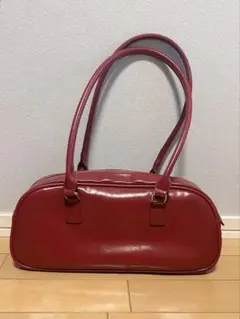 Adam et Rope 本革 2way ハンド ショルダーバッグ 赤 レザー - メルカリ