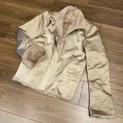 ⭐︎リバーシブル⭐︎サテン×ラビットファーブルゾン