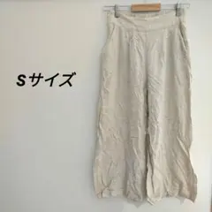 海外古着♥ リネン ベージュ ワイドパンツ ボトムス
