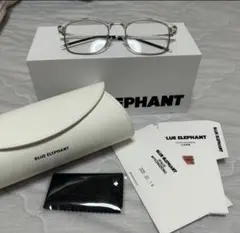 BLUE ELEPHANT land crystal シルバー　クリアレンズ