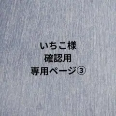 いちこ様確認用専用ページ③