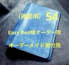 54【Easy Red様オーダー用（確認用）】　A4 システム手帳