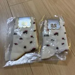 未使用　FELIER 花柄ソックス 2足セット 22㎝から24㎝