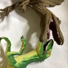 恐竜フィギュア 2体セット スピノサウルス ラプトル
